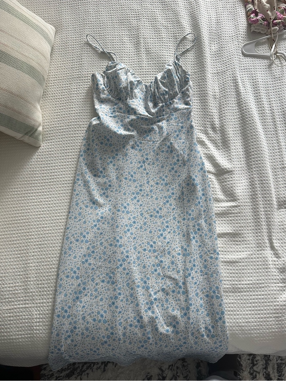 Princess Polly Blue Floral Midi Slip Dress